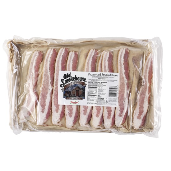 LAYOUT PACK® Bacon, 18/22 slice, 15 lb Hormel Foodservice