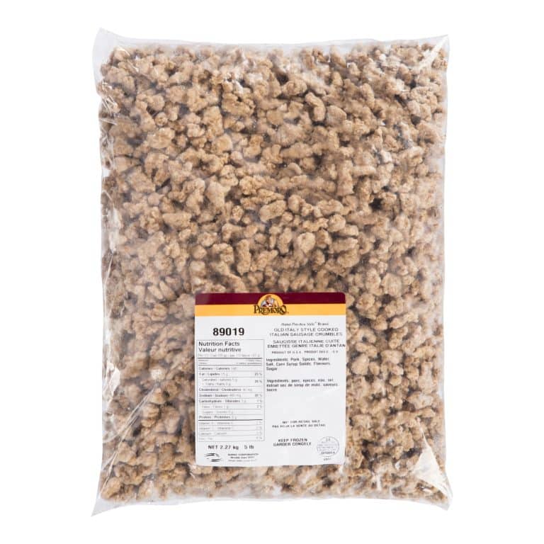 Morceaux de saucisse de style italien PREMORO<sup>®</sup> cuits, surgelés, 2/2,27 kg