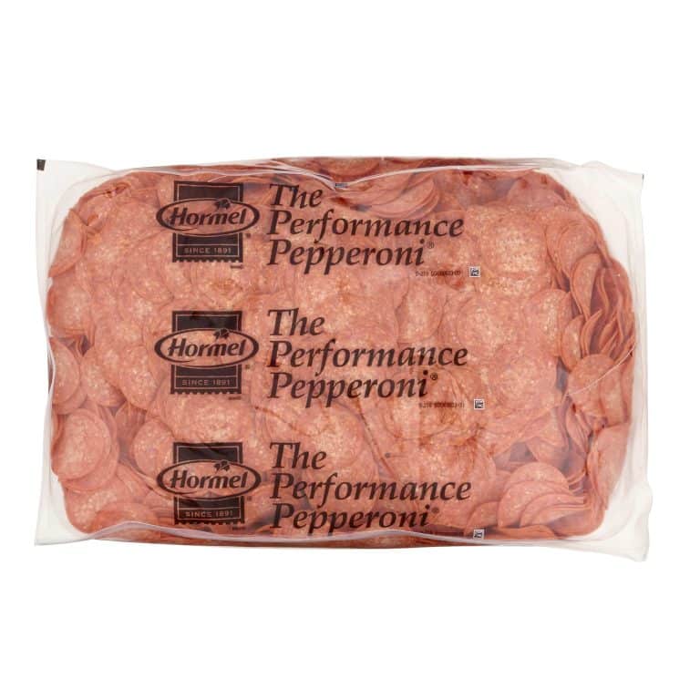 HORMEL<sup>®</sup> THE PERFORMANCE PEPPERONI<sup>®</sup>, 16 Slices Per Ounce, 2/12.5 lb