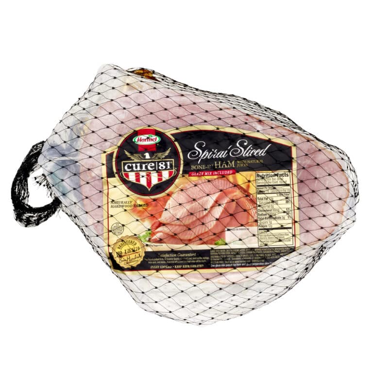 CURE 81™ Jamón con Hueso, Rebanado en Espiral, Media Pieza, 4 piezas