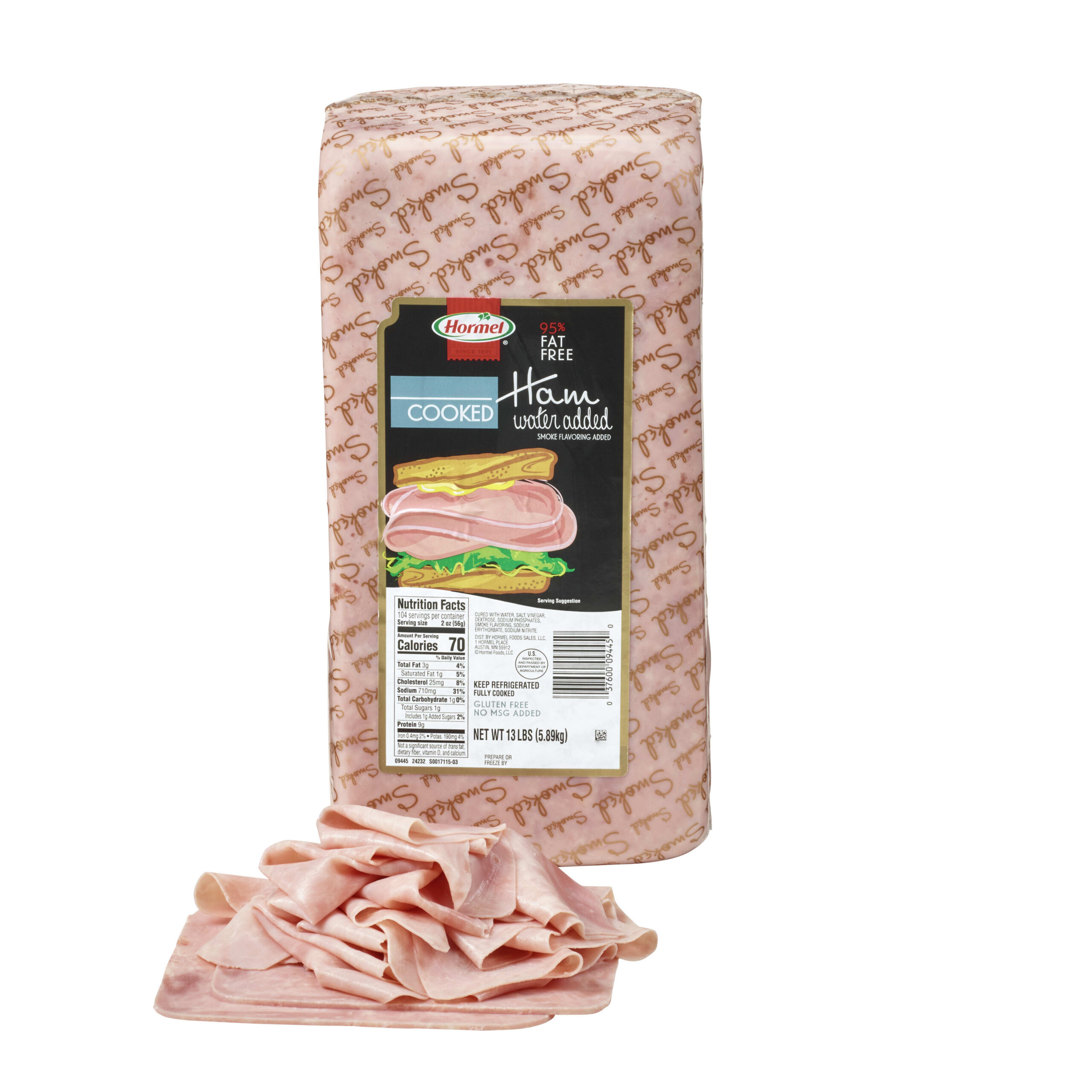 HORMEL™ Cooked Ham, Water Added with Smoke Flavoring Added