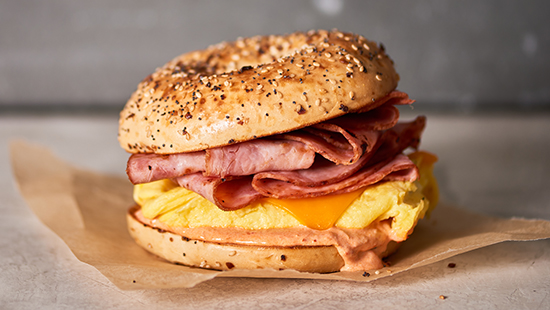 Breakfast Ham Bagel