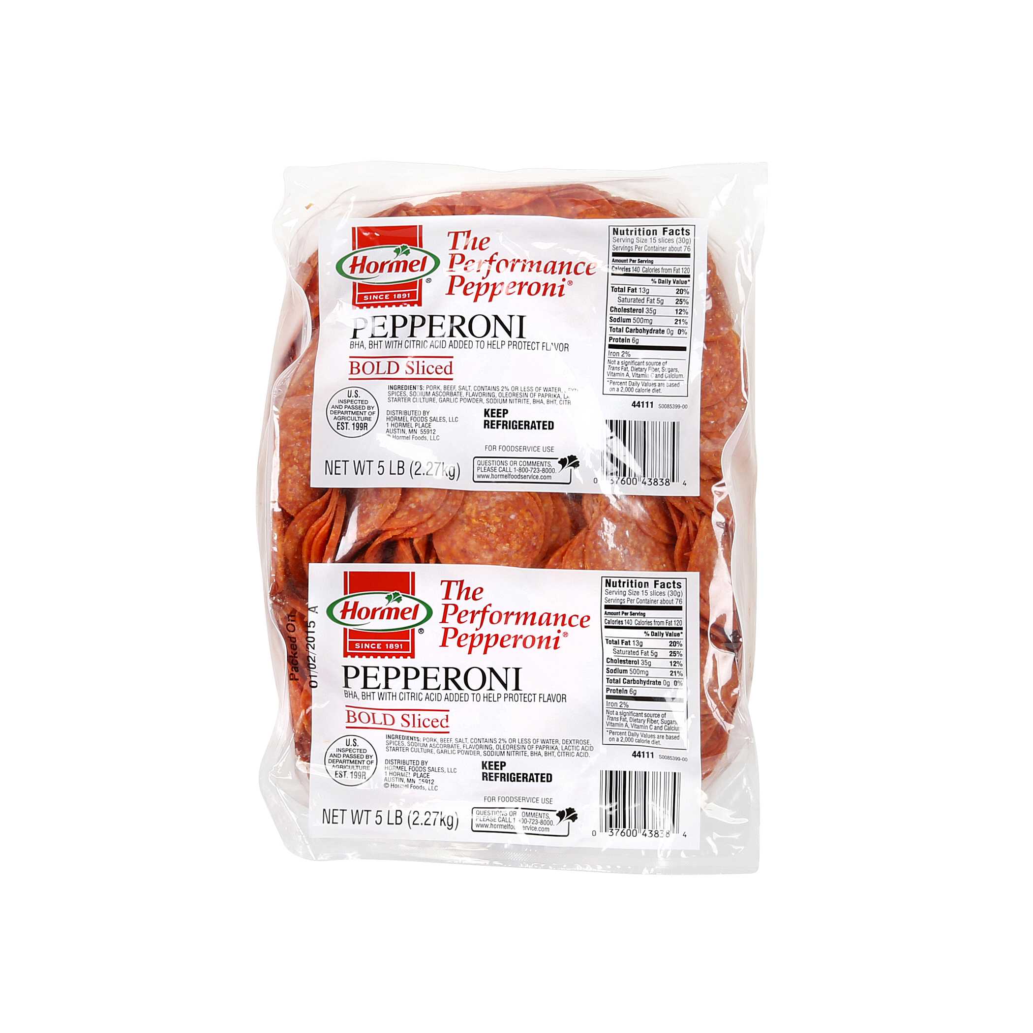 HORMEL® THE PERFORMANCE PEPPERONI®, Bold, 14 slices per oz, 2 ...