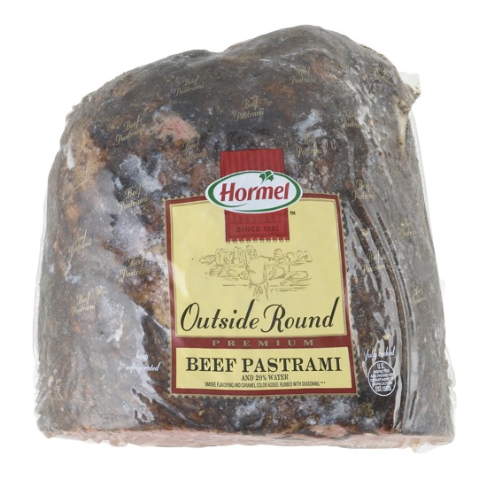 HORMEL® Pastrami, Flat, Deli Faced, 20, 2 pc Hormel Foodservice