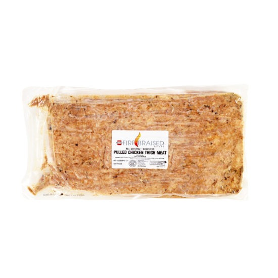 HORMEL® FIRE BRAISED™ PULLED CHICKEN THIGH, BONELESS, 2 PC • Hormel