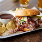 Pit-Smoked Pulled Pork Sandwich