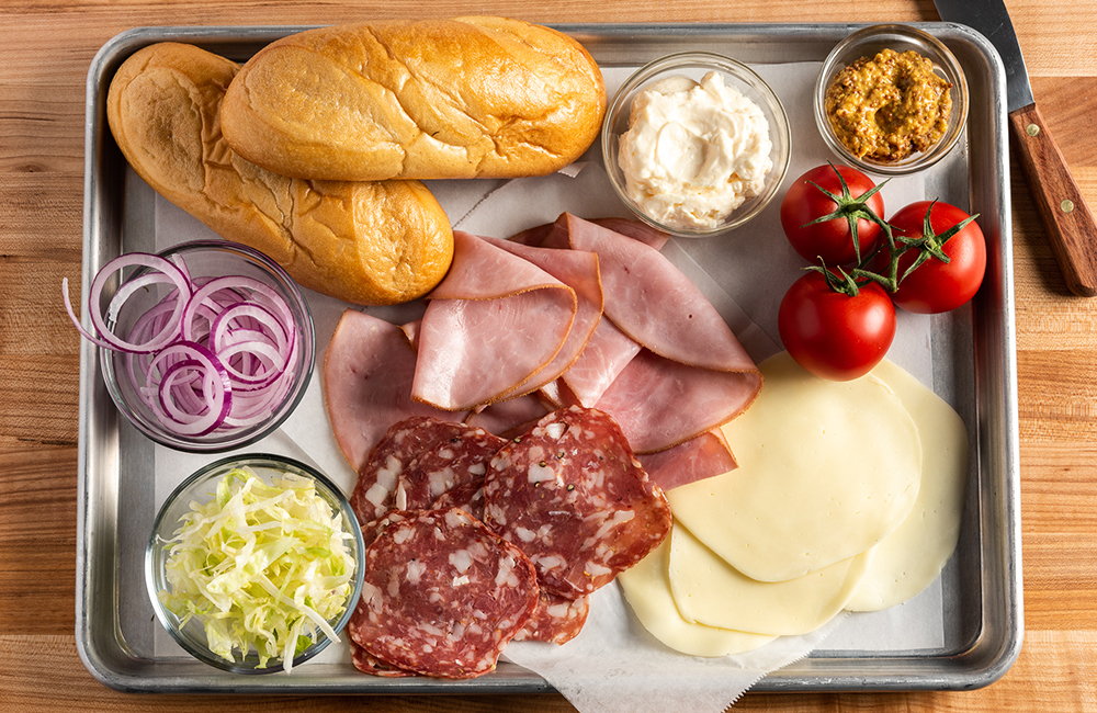 Hoagie ingredients