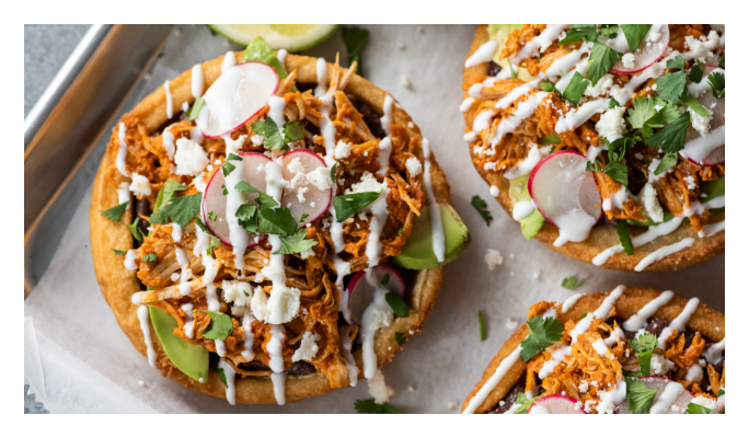 Chicken tinga sopes