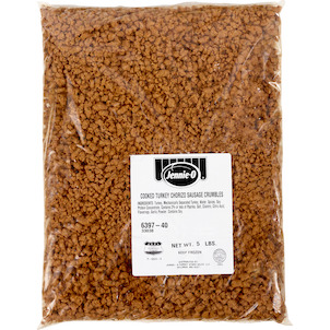 JENNIE-O® Turkey Chorizo Sausage Crumbles Fully Cooked 8 pc • Hormel