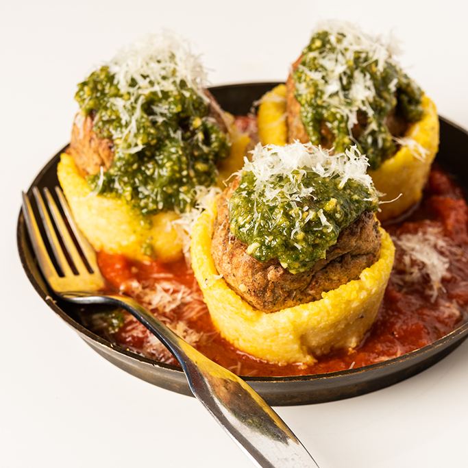 Meatball Polenta