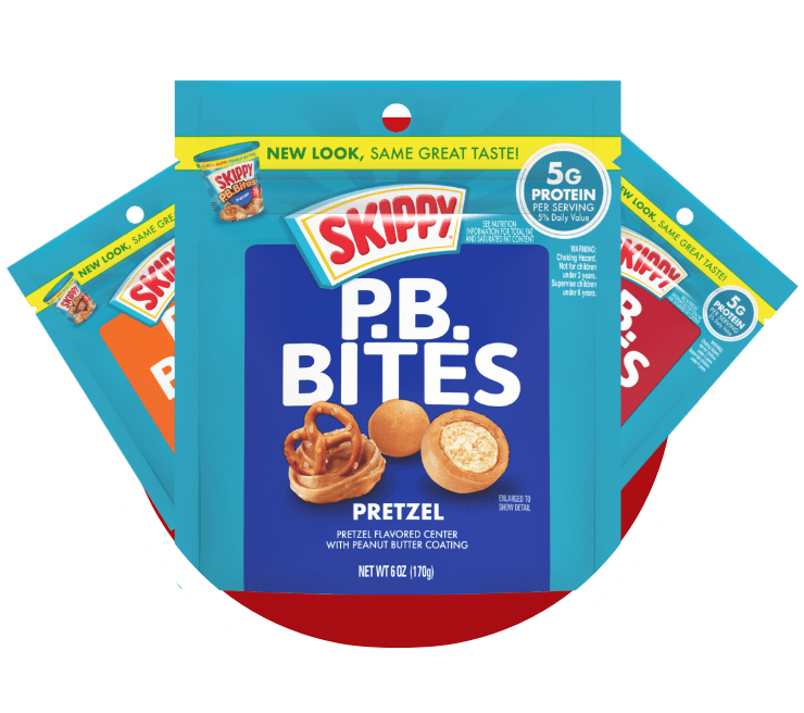updated packaging for SKIPPY® P.B. Bites