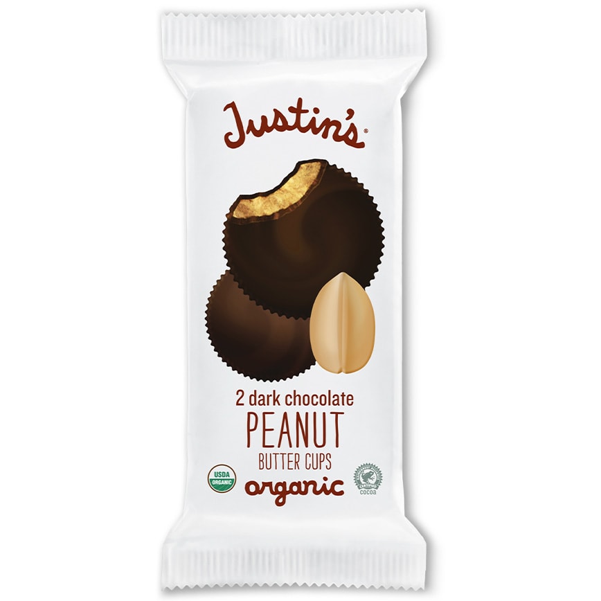 JUSTIN’S® Dark Chocolate Peanut Butter Cups, SKU 78445