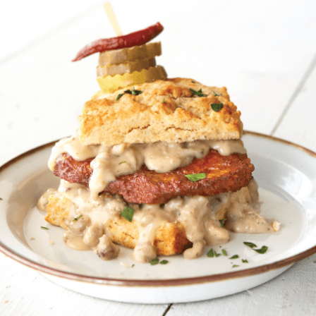 Biscuits and Gravy Chicken Sandwich