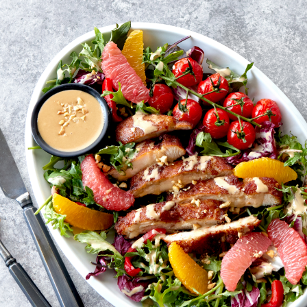 Crispy Chicken Citrus Salad