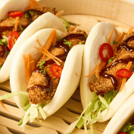 Fried Chicken Bao Buns