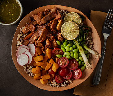 Pork Al Pastor Grain Power Bowl