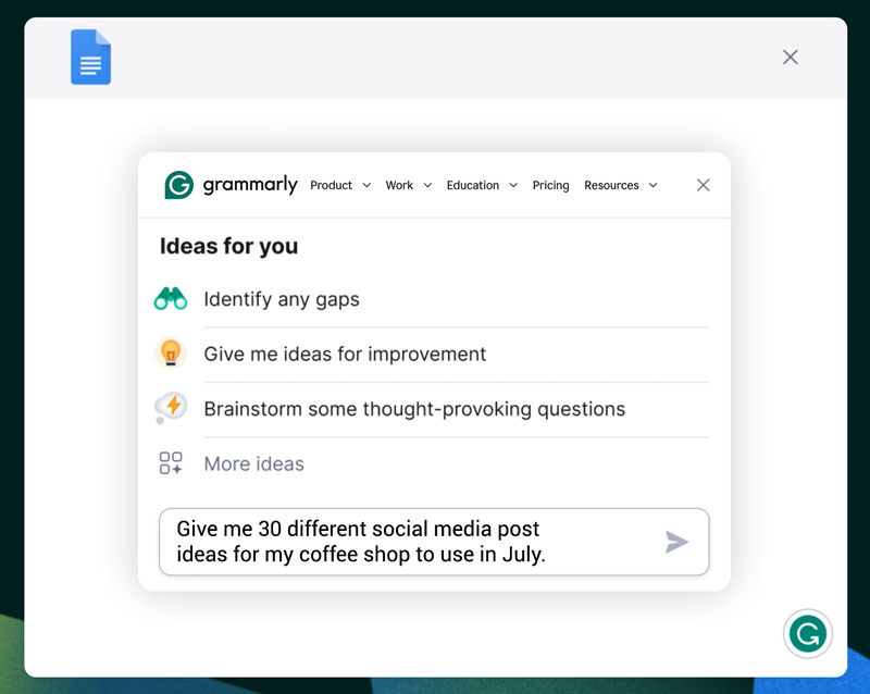 Using Grammarly as an AI tool for your restaurant