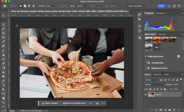 Using Photoshop generative fill as an AI tool for your restaurant