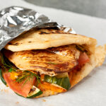 Butter Chicken Pita Wrap