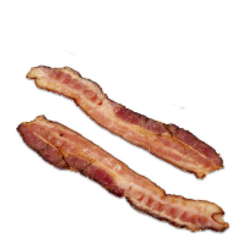 2 strips of fully cooked bacon