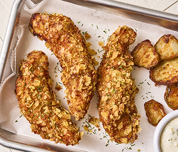 Pickle-Crusted Chicken Tenders