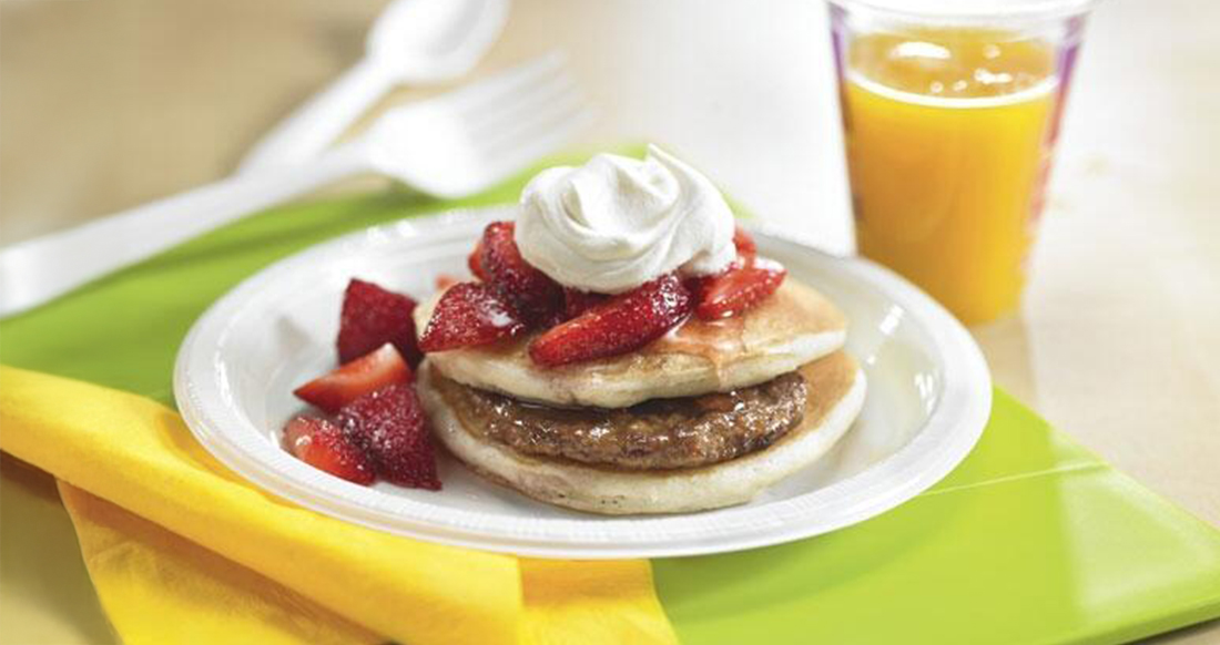 Strawberry Breakfast Birthday Cake