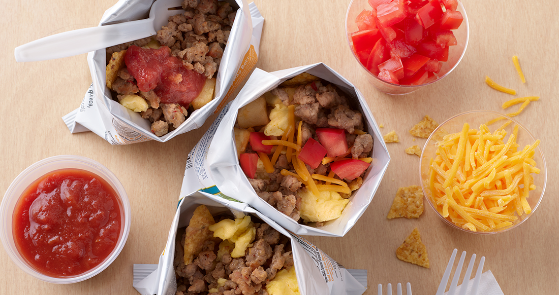 Walking Breakfast Tacos