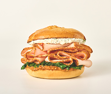 Sun-Dried Tomato Turkey Bagel Sandwich