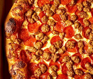 NY-Style Calabrian Chili Pepperoni and Sausage Pizza