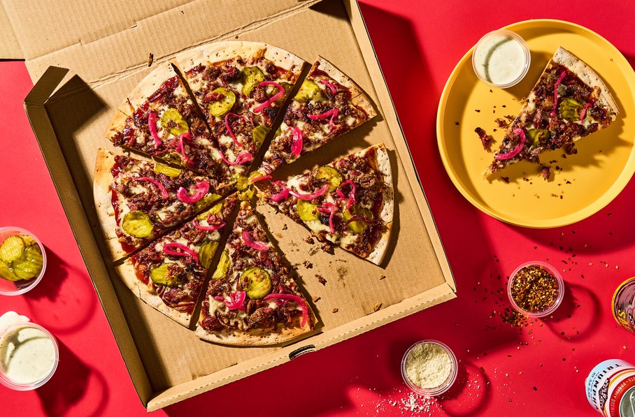 Brisket, Pickle & Ranch Pizza
