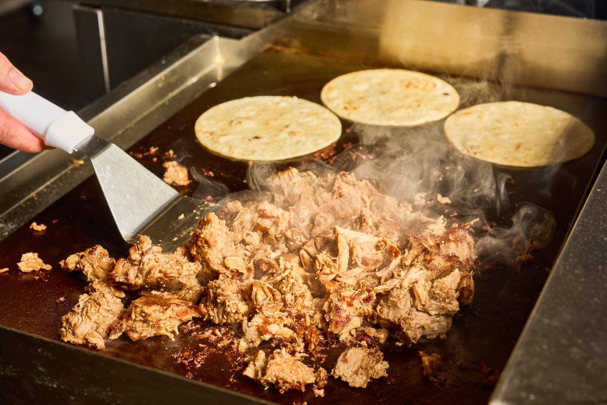 CAFE H Flattop Pork-Carnitas BOH Preparation