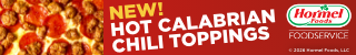 NEW! Hot Calabrian Chili toppings mobile banner