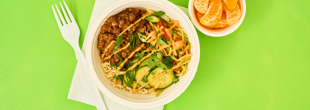 Korean BBQ Turkey Rice Bowl