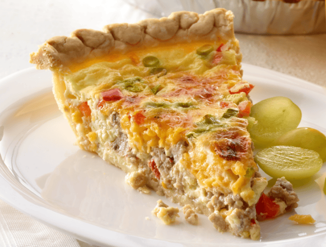 breakfast sausage quiche