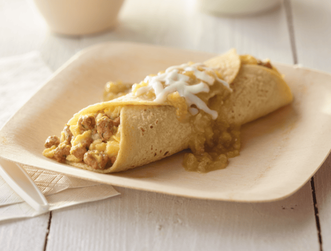 Turkey breakfast enchilada