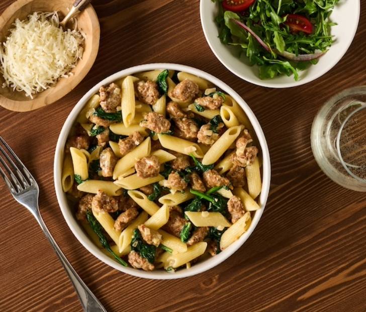 Spicy Calabrian Sausage Penne