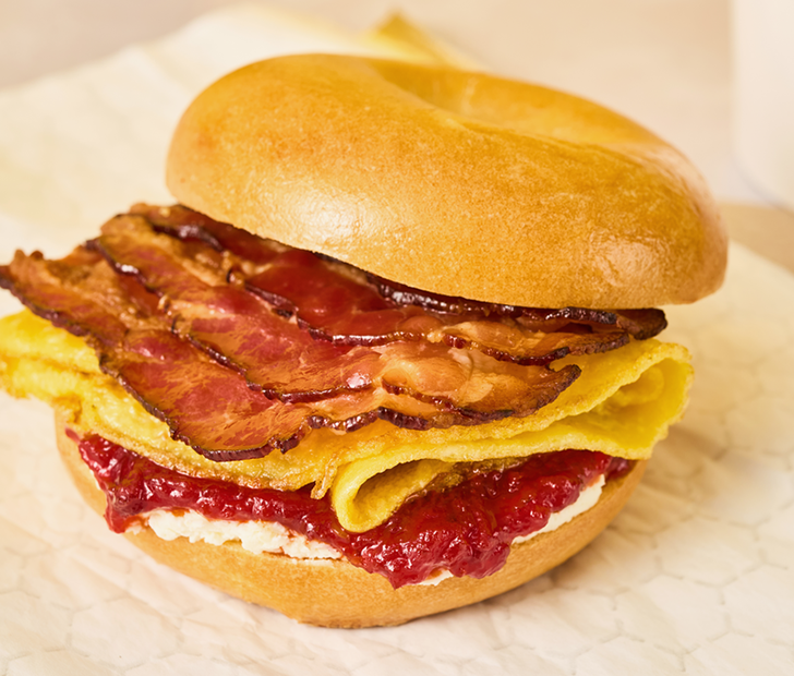 Philly Bacon Breakfast Bagel