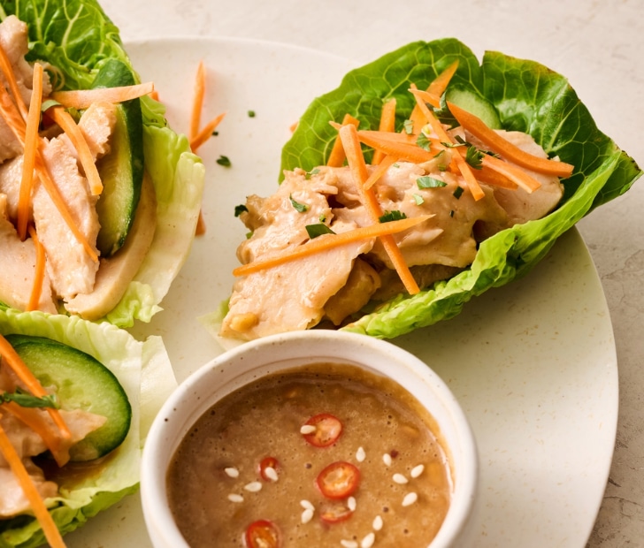 Spicy Thai Turkey Lettuce Wraps